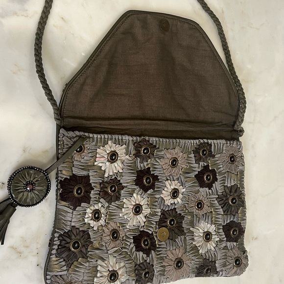 Beautiful leather/suede handbag - Picture 3 of 4